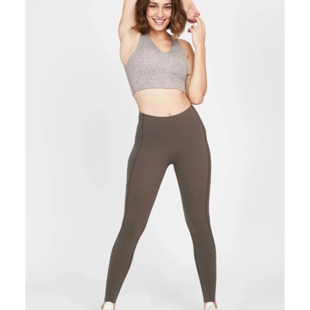 Spanx Women's Every Wear Knockout Leggings Brown Bark Size 2X